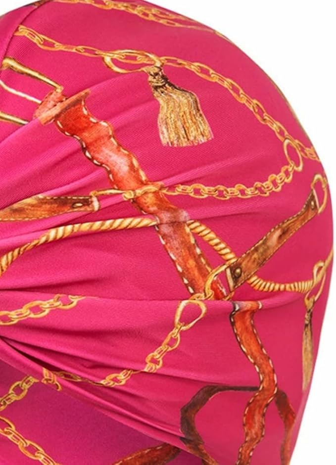 Swim Caps Women Turban Adult Retro Pearl SwimCap for Long and Short Hair Protection,Contouring of The Face, for Swimming Pool/Beach/Water Aerobics/spa Resorts/Watervollyball/Spa/Water Park