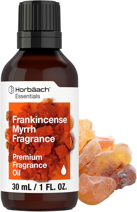 Horbäach Frankincense Myrrh Fragrance | 1 fl oz (30ml) | Premium Grade Fragrance Oil | for Diffusers, Candle and Soap Making, DIY Projects & More