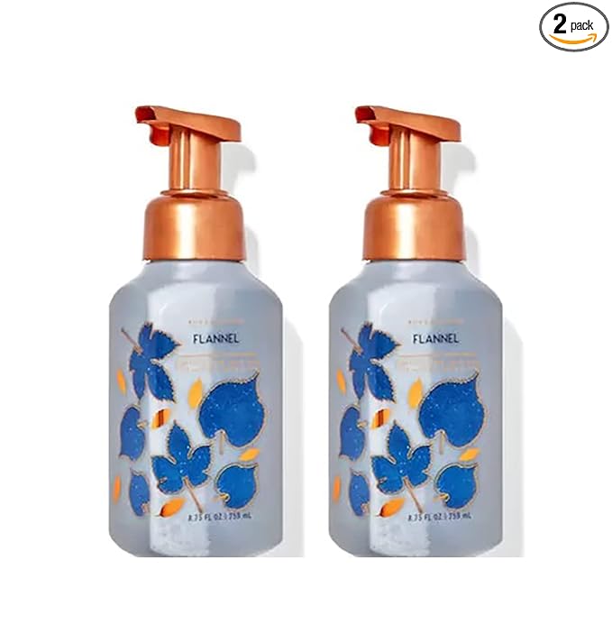 Bath & Body Works Bath and Body Works Flannel Gentle Foaming Hand Soap 8.75 Ounce 2-Pack (Flannel) 17.5 fluid_ounces