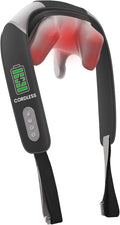 Heycool 4D Shiatsu Neck Massager with Heat, Cordless Back and Neck Massager, 3 Speeds & 3 Heating Level, Lightweight Portable Shoulder Massager for Tech Neck & Commuters, Gifts for Men Women