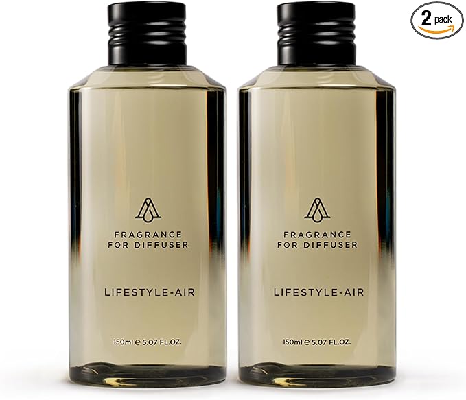 AromaPlan Hotel Scents Lifestyle Air 5 Fl Oz (2 Pack), Luxury Aroma & Hotel Fragrance Diffuser Oil- Hotel Diffuser Oil for Aromatherapy- USA Made, Bigger Bottle, Bolder Aroma & Longer Lasting