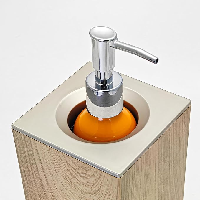 Elitzia Massage Oil Warmer Use Parts Pump Bottle 1 Pack 8.45oz/250ml Aluminium Pump Bottles for Solution Gel Lotion and Cream Use Suitable for ETAW02S ETAW03 ETLB01 ETLB02 ETOH843N ETOH843NB(Orange)