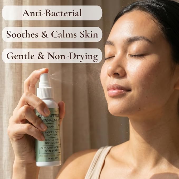 Hypochlorous Acid Facial Spray – Hydrating Face & Body Mist for Sensitive Skin, Post Workout, Travel Spray & Daily Skin Barrier Support, Gentle Non-Drying Formula 4 oz