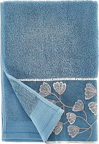Zahari Home Capri Modern Bathroom Towel Set - 3 Piece Set, Bath Towel, Hand Towel and Wash Towel - Classic Luxury Contemporary Decor - Beautiful Bath Ensemble - Unique Royal Blue - Image 2