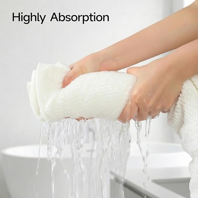 REDKISS Pack of 2 Jumbo Bath Sheets, 40 x 80 Inches Microfiber Bath Towels for Bathroom, Extra Large & Lightweight, Quick-Dry, Super Soft & Highly Absorbent, Perfect to Wrap Yourself in, White