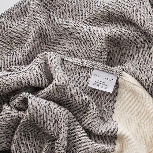 BAY LAUREL Turkish Hand Towel – Pack of 2 | Soft & Absorbent Decorative Towels for Bathroom, Hand, Face, Hair, Gym, Yoga, SPA, Kitchen & Tea | Boho Decor (Beige, Herringbone 15x26 Inches (Set of 2) - Image 6