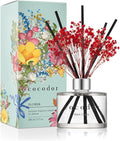 COCODOR Preserved Real Flower Reed Diffuser/Black Cherry / 6.7oz(200ml) / 1 Pack/Reed Diffuser Set, Oil Diffuser & Reed Diffuser Sticks, Home Decor & Office Decor, Fragrance and Gifts