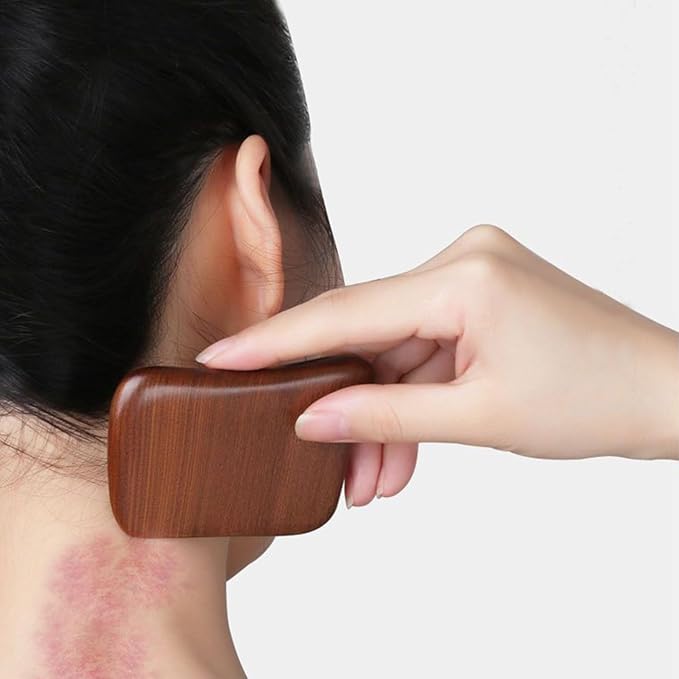 OULIGET Wooden Gua Sha Massager Tool,Wooden Gua Sha Scraping Massage Tool,Sandalwood Gua Sha Board Acupuncture Point Massager,1 Pieces.