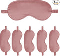 6PACK Silk Sleep Mask Satin Eye Masks Blackout Silky Eyeshade Cover Soft Blindfold Eyeshades for Women Sleeping Travel Gift