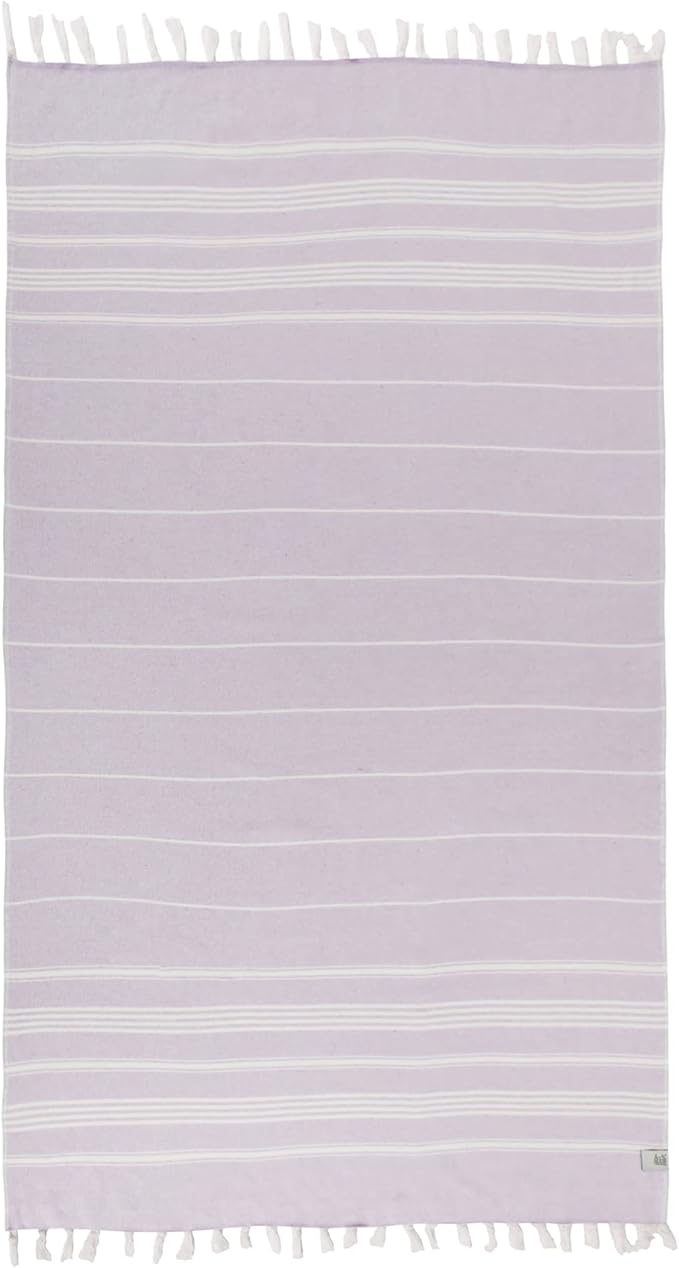 Beach Towel | Cotton Beach Towels, Easy to Carry, Sand Free, Highly Absorbent, Quick Dry, Turkish Towels for Travel Camping Bath Sauna Beach Gym Fitness Pool Yoga SPA by Lahammam, Asena, Lilac