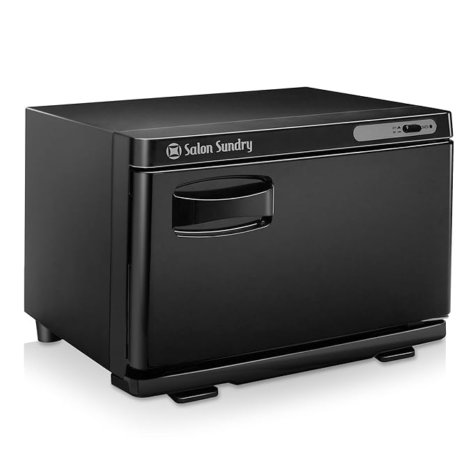 Salon Sundry Professional Hot Towel Warmer Cabinet - Facial Spa and Salon Equipment - Black