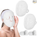 Face Steaming Towel, 4 Pack Reusable Face Towel Mask with Face Washing Headband Cold Hot Compress Facial Steamer Towel Moisturizing Beauty Care Spa Towels for Women Girls Skin Face Care Beauty Salons