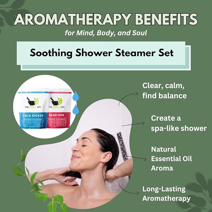 Aromatherapy Shower Steamer Gift Set - USA Made Mothers Day Gift for Mom - Shower Bomb Tablets Made with Soothing Natural Essential Oils - Relaxation Gift for Women and Men