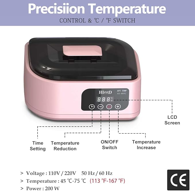 Paraffin Wax Machine for Hand and Feet，Touchscreen Paraffin Wax Warmer with Wax Moisturizing Paraffin Spa Wax Bath Kit, Large Capacity at Home for Smooth and Soft Skin