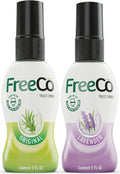 Freeco Before-you-go Toilet Spray | Stops odour Before it Begins with Essential Oils | Ideal for Home, Office, Public Spaces & Travel | Pack 1x60ml, Citrus Scent (2 Pack, Mix (Citrus, Lavender))