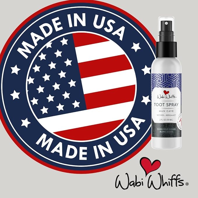Wabi Whiffs Room and Bathroom Toot Sprays (Man Cave)