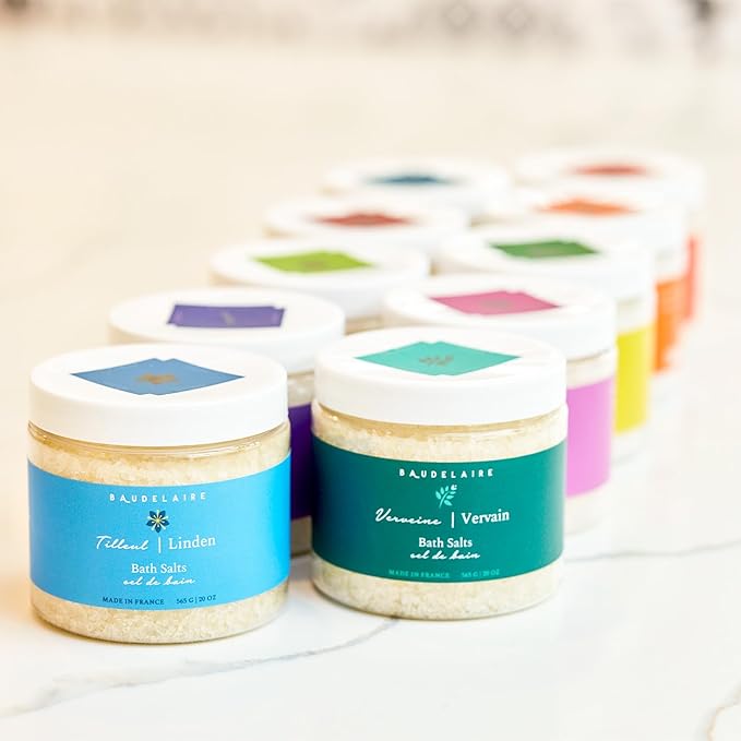 Provence Sante Relaxing Bath Salt - Luxury and Soothing Soak - Light Citrus Bergamot Scent - Made in France - 20 Oz
