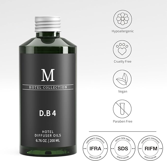 Hotel Scents Dubai 6.76 Fl Oz (200 ml), Home Luxury Aroma,Hotel Fragrance Diffuser Oil,Hotel Diffuser Oil for Aromatherapy, Bigger Bottle, Bolder Aroma, Longer Lasting