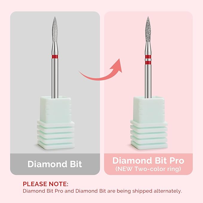 MelodySusie 2mm Flame Shape Cuticle Clean Nail Drill Bit 3/32'', Professional Safety Carbide Diamond Under Nail Cleaner for Cuticle Dead Skin Nail Prepare, Beginners Bits, Series Bit-S, Fine