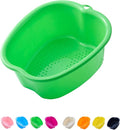 AXLOFO® Foot Soaking Bath Basin, Large Plastic Foot Soaking Tub, Feet Massage Feet Bath Bucket, Great for Getting the Dead/Old Skin Off Your Foots (greenbasin)