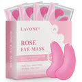 LAVONE Eye Mask - 15 Pairs Rose Under Eye Patches Skin Care Products - Eye Masks Skincare for Dark Circles and Puffiness, Reduce Wrinkles, Eye Bags and Fine Lines, for Women and Man - Pink