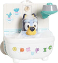 Shower & Scrub Bluey by TOMY Toomies - Create Your Own Bubbles - Includes Rinsing Showerhead and Removable Bluey Toy - Interactive Bath Toys - Ages 18 Months and Up