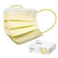 CSD Colo 30 Pcs Yellow Disposable Face Masks, 3 Ply Adult Mask with Elastic Ear Loop, Nose Bridge Clip, Breathable Comfortable Mask Great for Indoor, Outdoors Use (Calla Yellow)