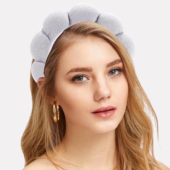 Spa Terry Cloth Headbands - Makeup and Facial Skincare, Face Washing, Mask Treatment