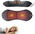 Electric Back Massager for Sciatica Pain Relief, 3-in-1 Lumbar Support Device with Traction & Heat, Soothing Spine Massager for Lower Back Pain Relief, Neck and Back Massage Pillow