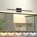 VOLISUN Modern Bathroom Vanity Light 31.5 inch, Rotatable, 18W Dimmable 5CCT Led Bathroom Light Fixture Over Mirror, Black Bar Vanity Light for Bathroom Mirror Cabinets-ETL Certificated