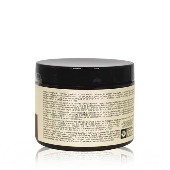 LINANGE Emergency Reconstruction Mask for Very Damaged Hair - Nourishing Hair Treatment, 500ml / 16.9 oz.