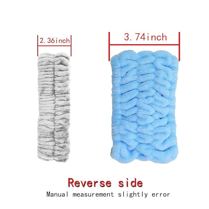 Chloven 7 Pcs Microfiber Bowtie Oversized Headbands Facial Makeup Headband Large Cosmetic Bowknot Hairlace Adjustable Elastic HairBand for Girls Women（Wide + Narrow style）