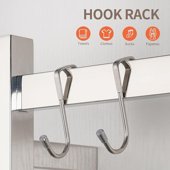 Wall Mounted Towel Warmer Square 6 Bars with Plug-in and Hardwired Options 3 Working Modes Mirror Polished Stainless Steel 24”W 34”H
