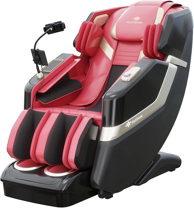 KoziSense KZ-313 2026 Heated Jade Roller Massage Chair Full Body, Deep Zero Gravity SL-Track with Heat, 12 Auto Modes, 6 Custom Programs, Backlit Touch Screen, Voice Control, Wireless Charger