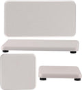 NiuYichee Set of 4 Water Absorbent Diatomite Coasters, Diatomaceous Earth Kitchen Soap Dish, Bathroom Trays, Water Absorbing Stone Used for Hand Soaps & Plants & Toiletries in The Modern Home