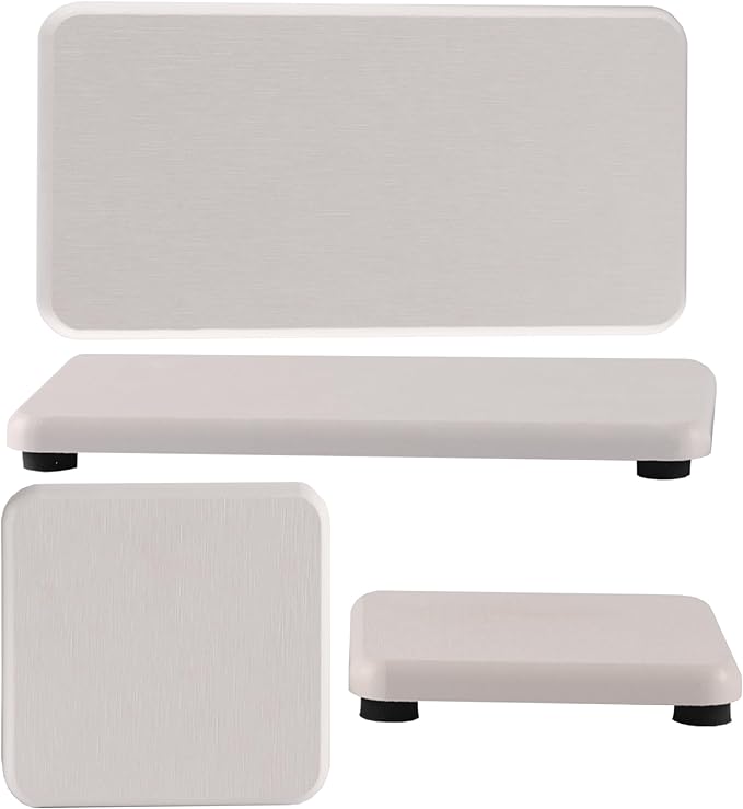 NiuYichee Set of 4 Water Absorbent Diatomite Coasters, Diatomaceous Earth Kitchen Soap Dish, Bathroom Trays, Water Absorbing Stone Used for Hand Soaps & Plants & Toiletries in The Modern Home