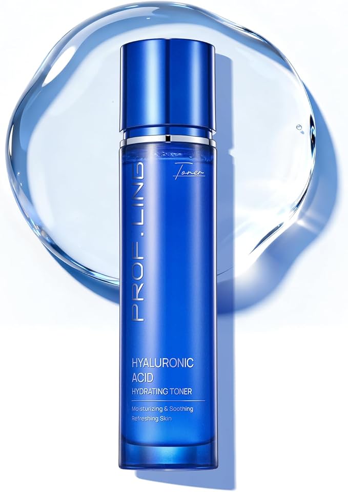 Multi-Molecular Hyaluronic Acid Toner, Hydrating Facial Toner with Anti-Wrinkle, Soothing, Moisturizing & Repairing Benefits