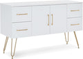 BarberPub Wall Mount Barber Beauty Station, Salon Station for Hair Stylist, Spa Styling Storage Organizer with Cabinet, Home Make Up Equipment 3152 (White)