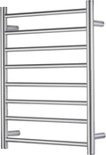 Towel Warmer Bathroom Wall Mounted Drying Rack Plug-in Electric Heated Towel Rack Stainless Steel (Brushed, 8 Bar)