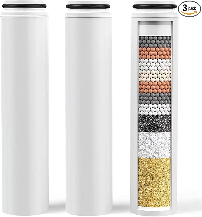 3Pcs Replacement Handheld Shower Head Filters, Compatible with Cobbe Handheld Shower Head, Hard Water Softens Beads - Removes Chlorine - Reduces Itchy - Dry Skin.