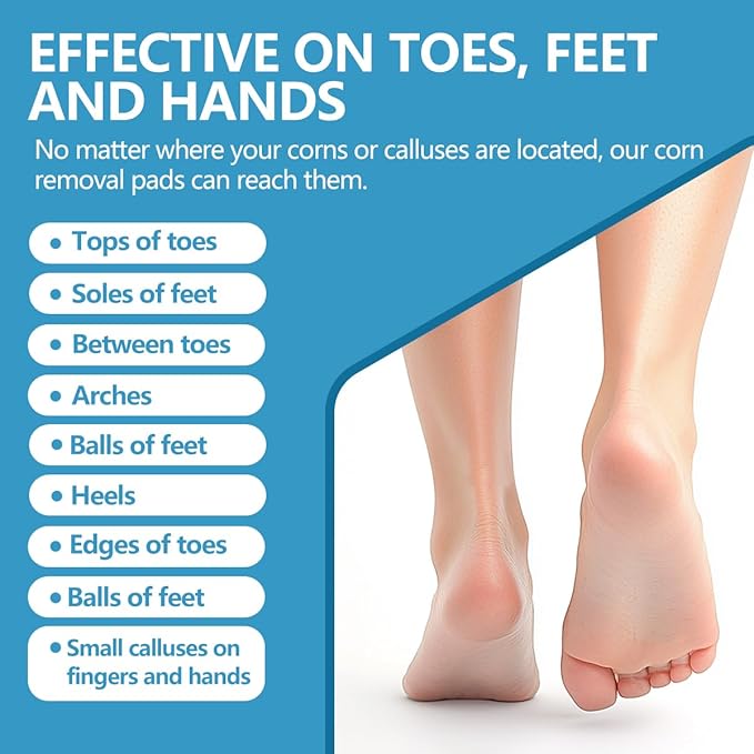 Corn removers for Toes feet Bottom of Foot Corn Remover,Corn Pads Callus Remover for Toes feet with 40% Salicylic 36 Count