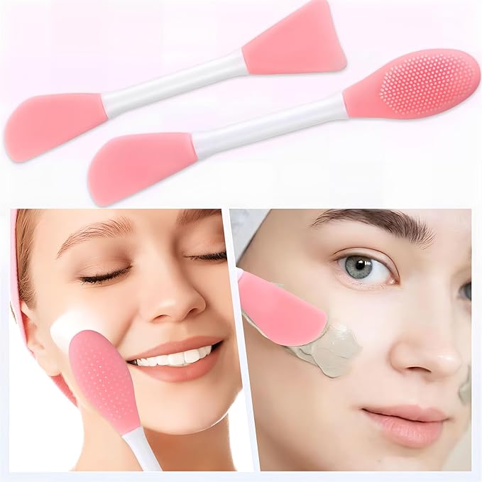Facial Cleansing Brush,Pore Cleaning Brush Silicone for Skincare(2Pcs)