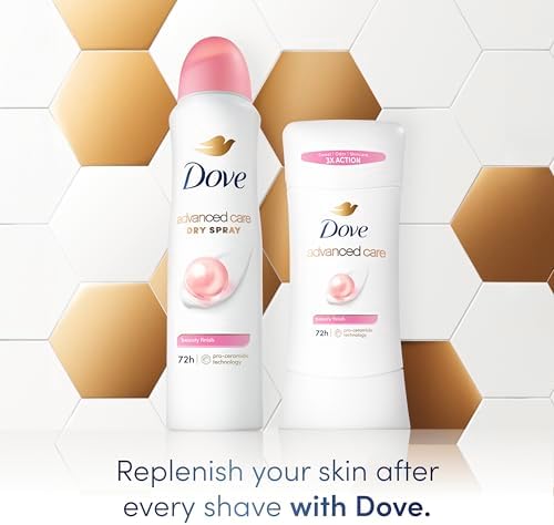 Dove Advanced Care Antiperspirant Deodorant Stick Beauty Finish for Helping Repair Skin Barrier After Shaving, with 72-Hour Sweat & Odor Protection, 2.6 oz (Pack of 2) - Image 5