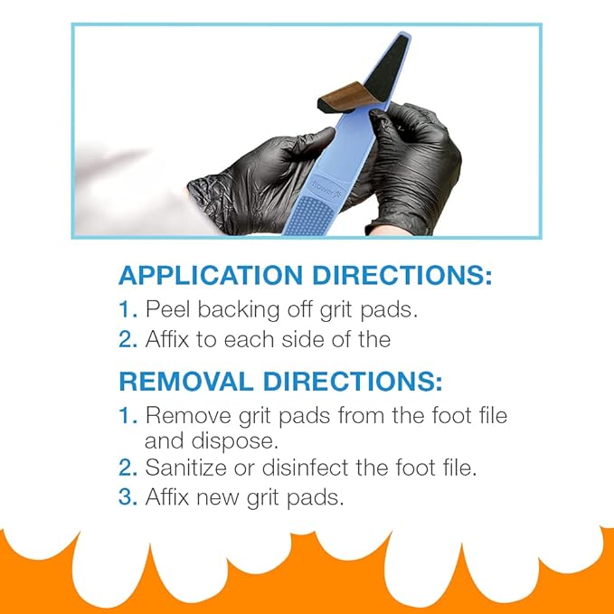 Flowery Foot File Easy Peel Pro Pad, Disposable Replacement Adhesive Pad for D-Files - Combo Pack 24 pcs
