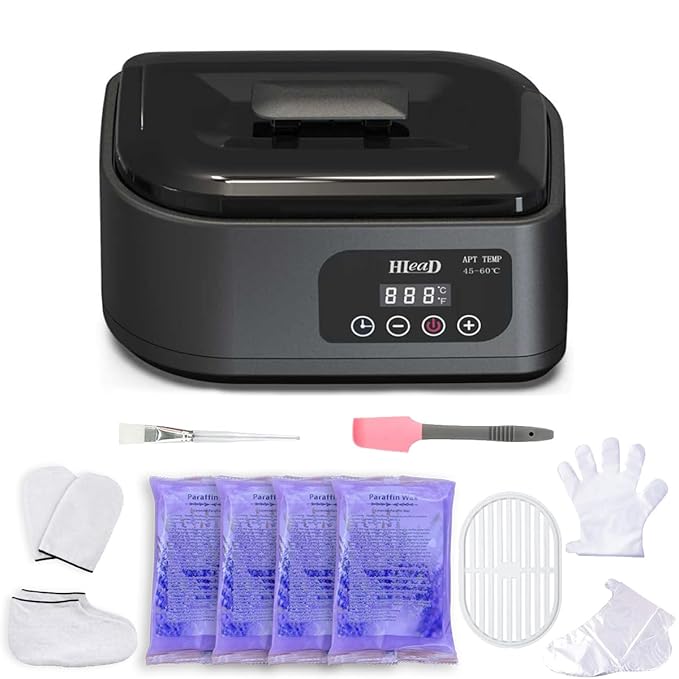 Paraffin Wax Machine for Hand and Feet，Touchscreen Paraffin Wax Warmer with Wax Moisturizing Paraffin Spa Wax Bath Kit, Large Capacity at Home for Smooth and Soft Skin