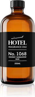 AirScent Hotel Diffuser Oil No. 1068 - Coconut Pina Colada Sandalwood - Premium Fragrance Oil for Ultrasonic and Waterless Diffusers and Crafting - 500 mL, 16.9 fl oz Glass Bottle