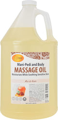 SPA REDI - Massage Oil, Milk and Honey, 128 Oz - Professional Pedicure, Manicure, Full Body Massage Therapy - Made With Almond, Cotton Seed, Sunflower, Avocado, Essential Oils, Vitamin E