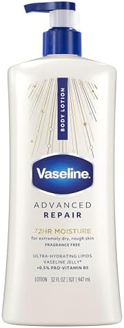 Vaseline Advanced Repair Body Lotion for Dry Skin, Unscented 32oz by Vaseline