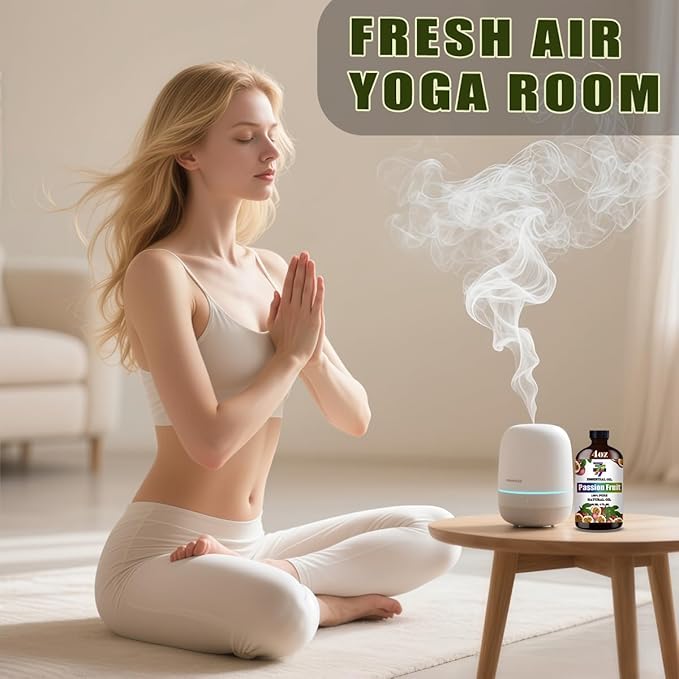 Passion Fruit Essential Oil - GV77ZF Passion Fruit Oils for Diffusers, Humidifiers, DIY Candles, Soap, Cleaning, Home, Office, Yoga, Massage, Gifts - 4 fl oz (120 ml)