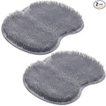 2PACK Shower Foot Scrubber Mat Back Washer Back Exfoliating Bath Wash Pad Wall Mounted Slip Suction Cups Foot Scrubber for Use in Shower Cups Foot Cleaner for Men and Women